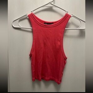 Zara Size Small hot pink, high neck ribbed top